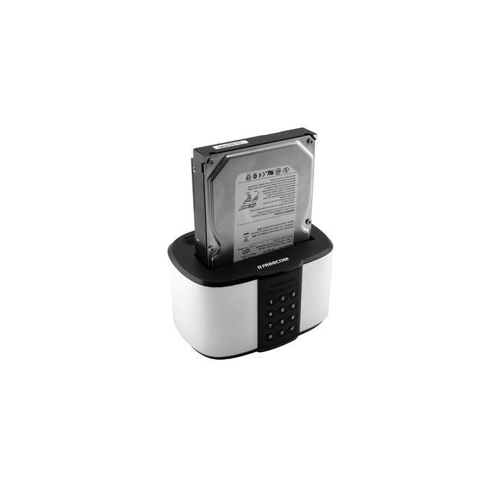 Freecom mDock Keypad Secure USB 3.2 Gen 1 (3.1 Gen 1) Type-C Noir, Gris