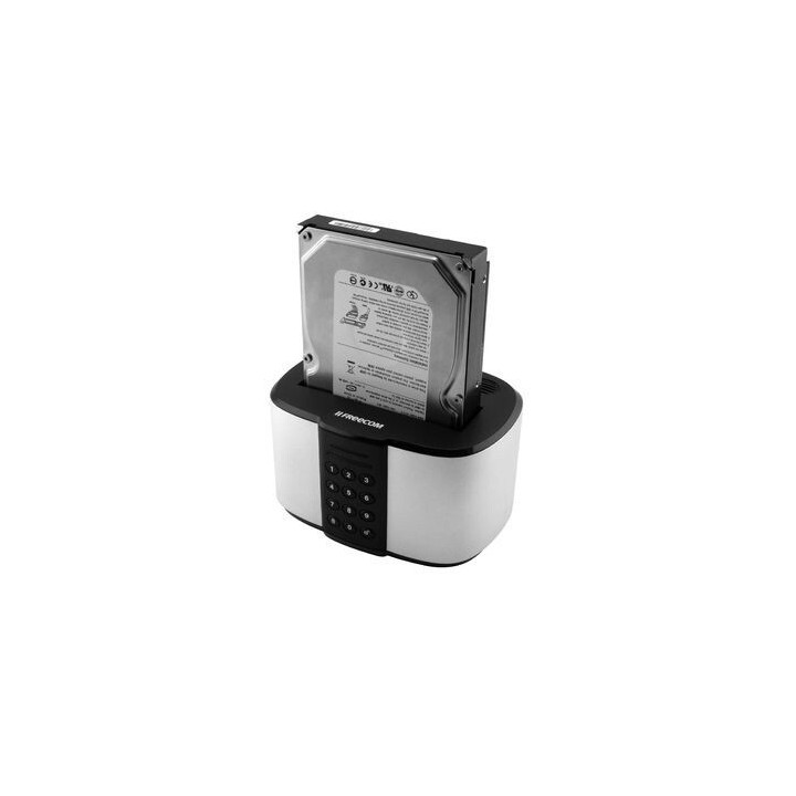 Freecom mDock Keypad Secure USB 3.2 Gen 1 (3.1 Gen 1) Type-C Noir, Gris