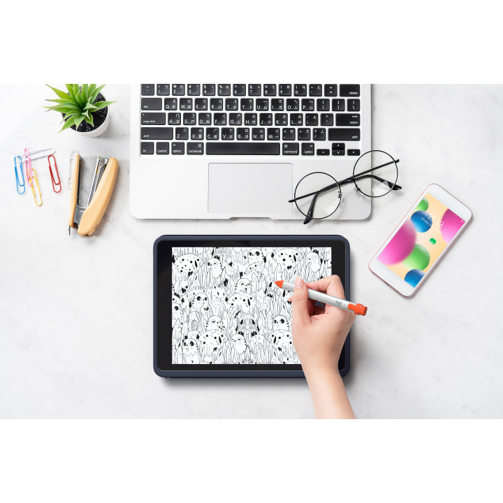 Logitech 920-009657 clavier pour tablette AZERTY Français Smart Connector Bleu