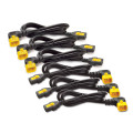 APC , Power Cord Kit (6 ea), Locking, C13 TO C14 (90 Degree), 0.6m
