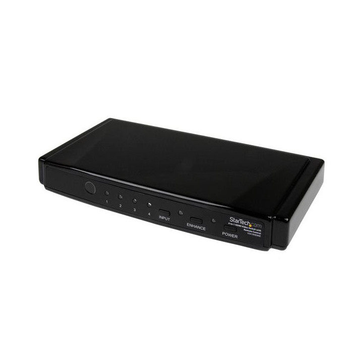 StarTech.com Commutateur vidéo 4-en-1 avec télécommande