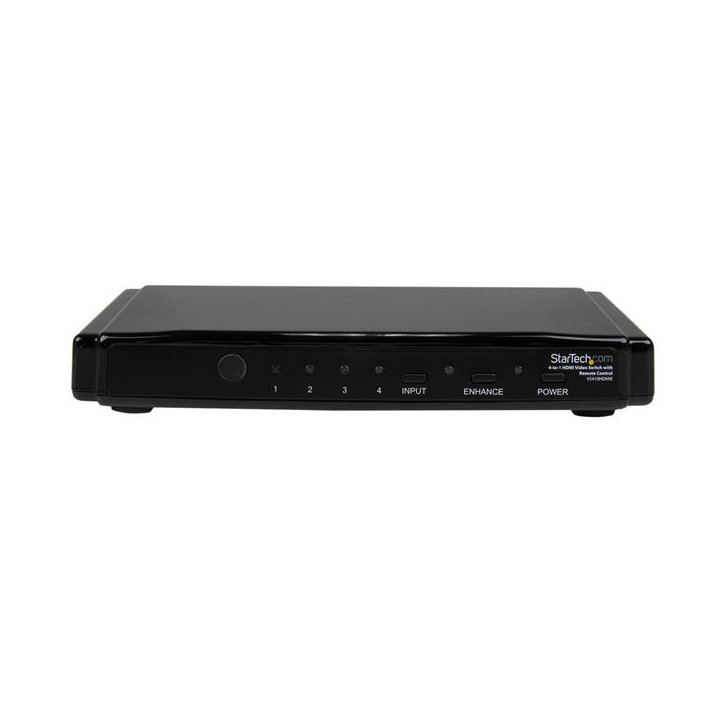StarTech.com Commutateur vidéo 4-en-1 avec télécommande