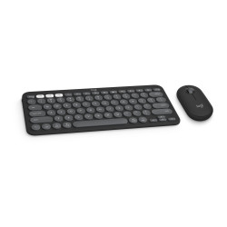 Logitech 920-012214 clavier Souris incluse Universel RF sans fil + Bluetooth AZERTY Français Graphite