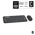 Logitech 920-012214 clavier Souris incluse Universel RF sans fil + Bluetooth AZERTY Français Graphite