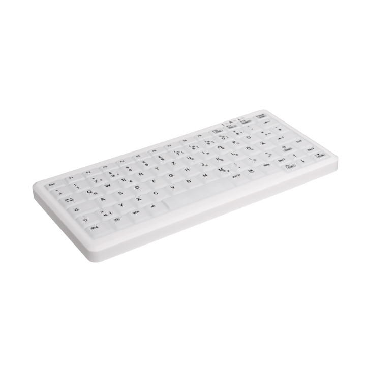 CHERRY AK-C4110 clavier Médical RF sans fil AZERTY Français Blanc
