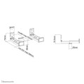 Neomounts AWL29-550BL1 Support mural pour vidéobar/barre de son - max 15 kg - universel