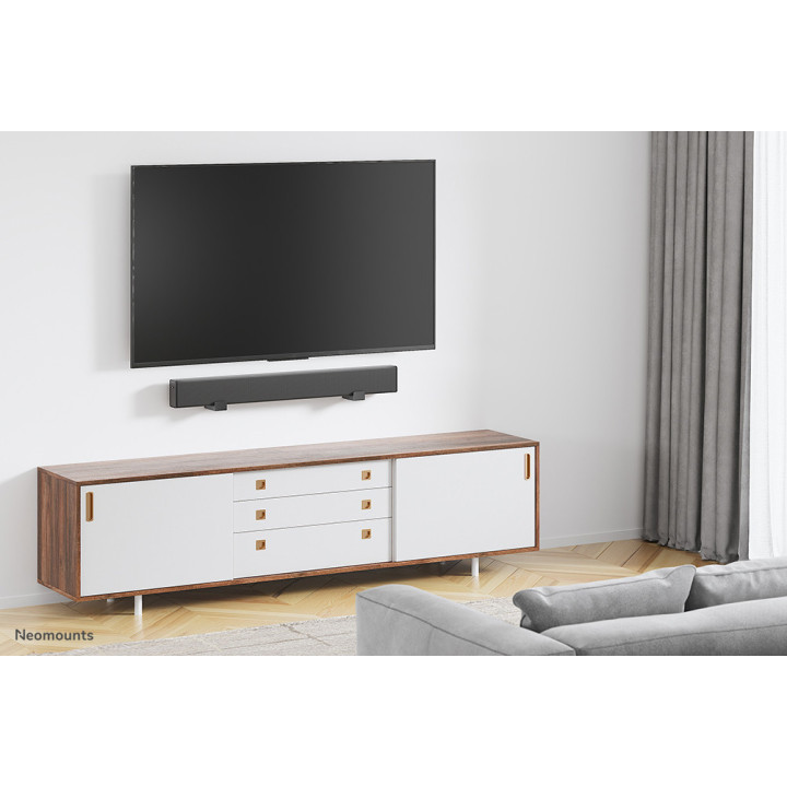 Neomounts AWL29-550BL1 Support mural pour vidéobar/barre de son - max 15 kg - universel