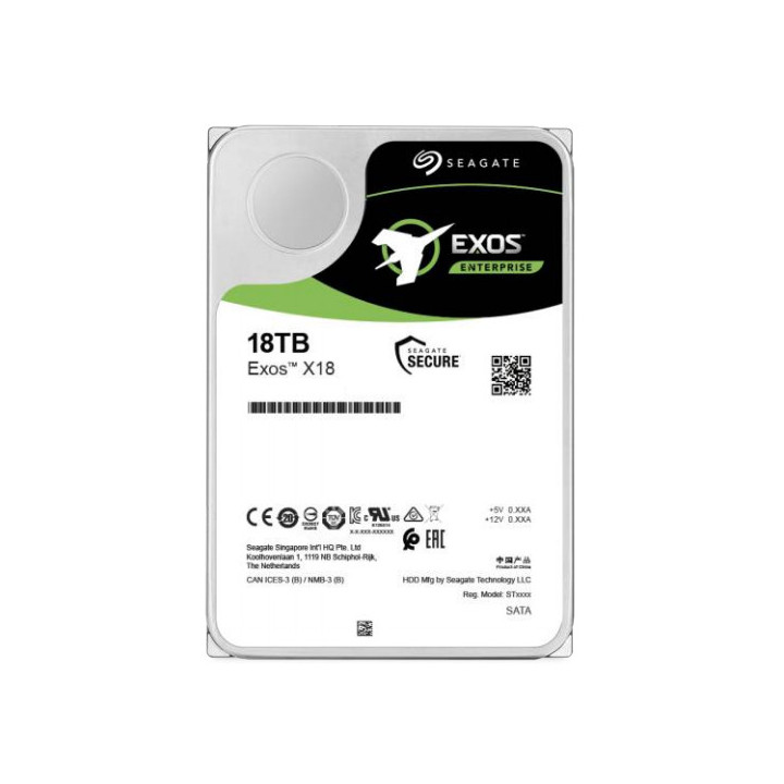 Seagate Enterprise ST18000NM004J disque dur 18 To 7200 tr/min 256 Mo 3.5" SAS