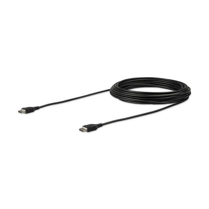 StarTech.com Câble Optique Actif (AOC) DisplayPort 15 m (50ft) - Vidéo 8K 60Hz/4K 120Hz - Câble DisplayPort 1.4 à Fibre Opt