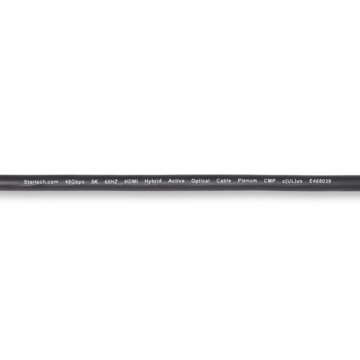 StarTech.com Câble Optique Actif (AOC) HDMI 2.1 Hybride de 30,4m, CMP, Plénum, Câble Fibre Optique HDMI 2.1/2.0 Ultra-Haute 