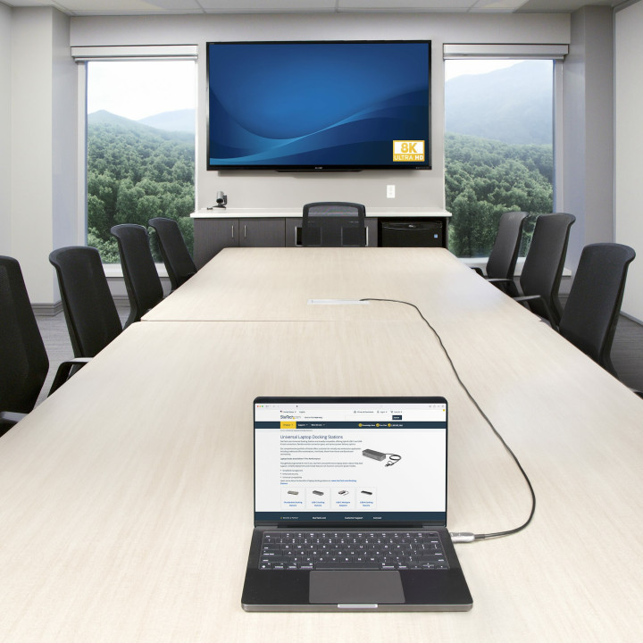 StarTech.com Câble Optique Actif (AOC) HDMI 2.1 Hybride de 30,4m, CMP, Plénum, Câble Fibre Optique HDMI 2.1/2.0 Ultra-Haute 