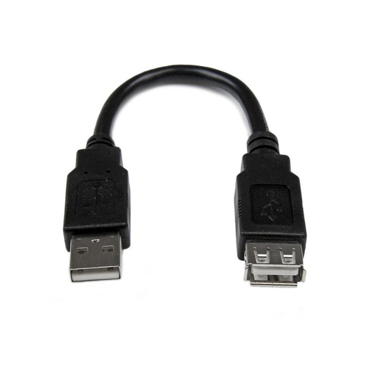 StarTech.com Câble d'extension USB 2.0 de 15cm - Rallonge USB A vers A - M/F