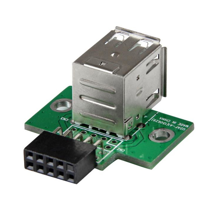 StarTech.com Adaptateur USB 2.0 interne - 2x USB A vers connecteur de carte mère USB à 4 broches - F/F