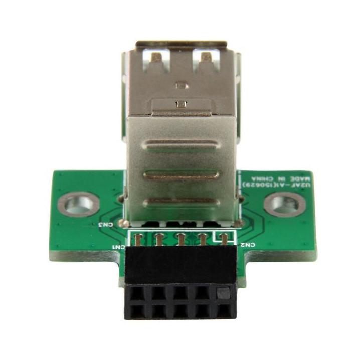 StarTech.com Adaptateur USB 2.0 interne - 2x USB A vers connecteur de carte mère USB à 4 broches - F/F