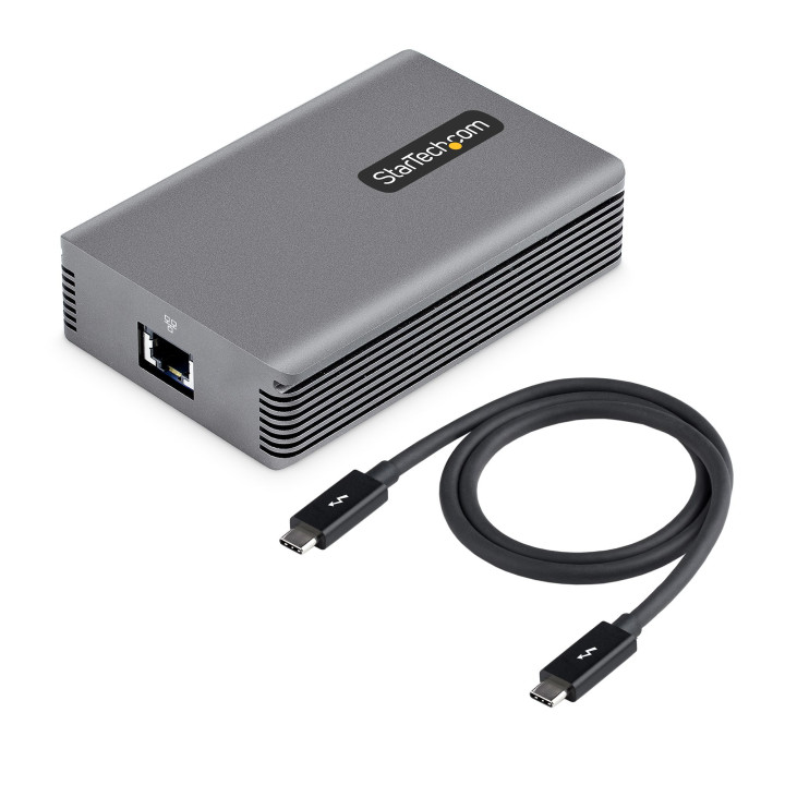 StarTech.com Adaptateur Thunderbolt 3 vers Ethernet, 10GbE - Multi-Gigabit, Adaptateur Réseau Thunderbolt 3 vers RJ45 - 10GBAS