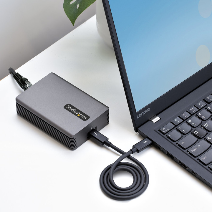 StarTech.com Adaptateur Thunderbolt 3 vers Ethernet, 10GbE - Multi-Gigabit, Adaptateur Réseau Thunderbolt 3 vers RJ45 - 10GBAS