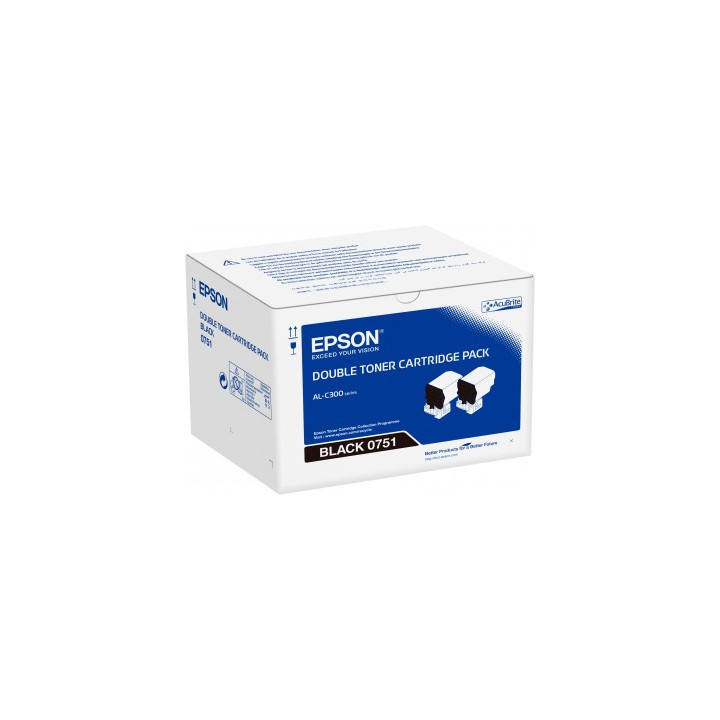 Epson Pack 2 Toners Noir (2 x 7 300 p)
