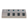 StarTech.com Hub USB-C avec Auto-Alimenté à 4 Ports - Hub USB Type C vers USB-A pour PC de Bureau/Portable - Hub USB 3.0 5Gbp
