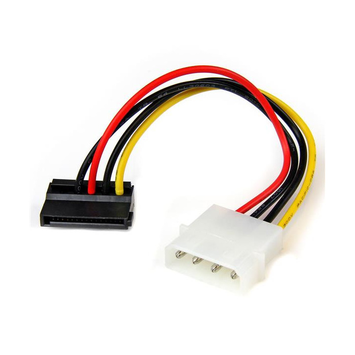 StarTech.com Adaptateur de câble d’alimentation LP4 vers SATA à angle gauche 4 broches - 15 cm