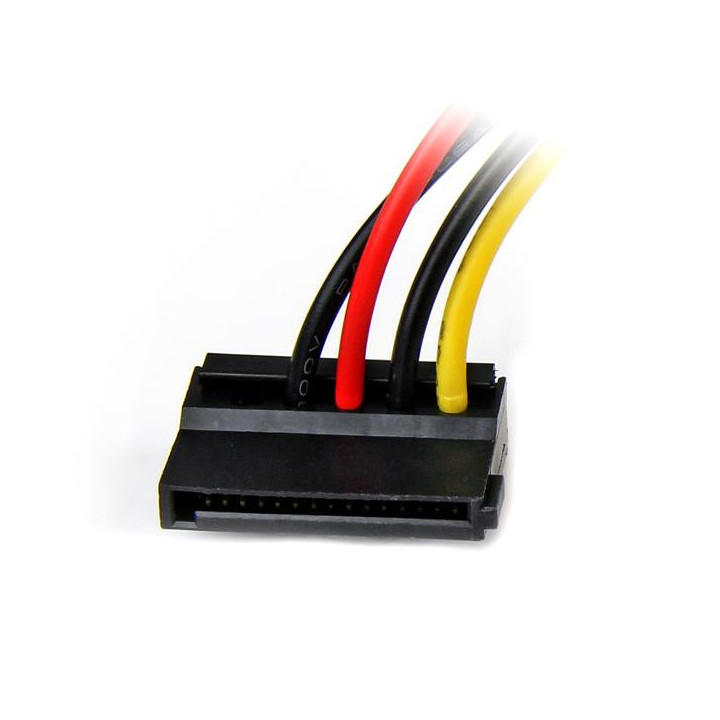 StarTech.com Adaptateur de câble d’alimentation LP4 vers SATA à angle gauche 4 broches - 15 cm