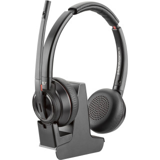 HP Savi 8220 Casque Avec fil &sans fil Arceau Bureau/Centre d'appels Bluetooth Noir