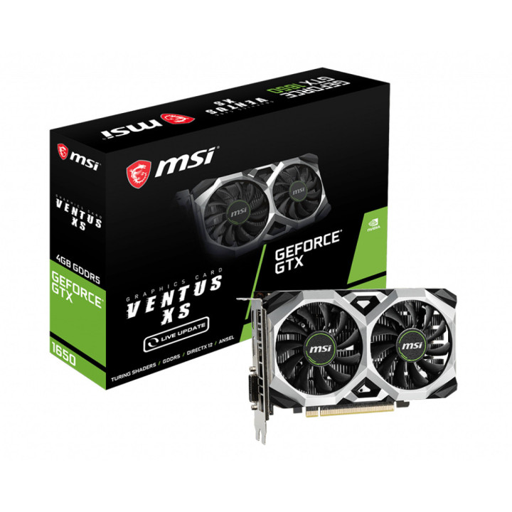 MSI VENTUS GTX 1650 XS 4G NVIDIA GeForce GTX 1650 4 Go GDDR5