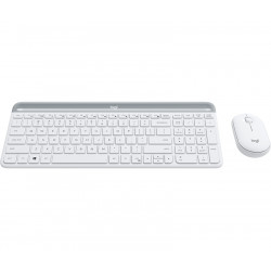 Logitech 920-009199 clavier Souris incluse Bureau RF sans fil Espagnole Blanc