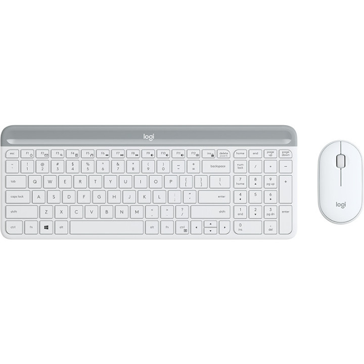 Logitech 920-009199 clavier Souris incluse Bureau RF sans fil Espagnole Blanc
