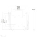 Neomounts FPMA-W25BLACK Support pour écran mural 10-30" - ultra-plat