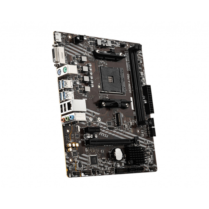 MSI A520M-A PRO AMD A520 Emplacement AM4 micro ATX