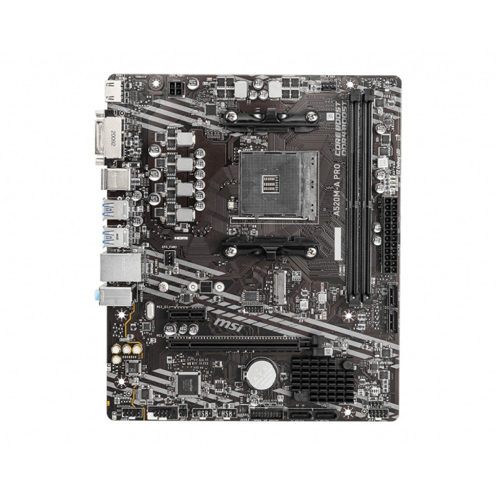 MSI A520M-A PRO AMD A520 Emplacement AM4 micro ATX