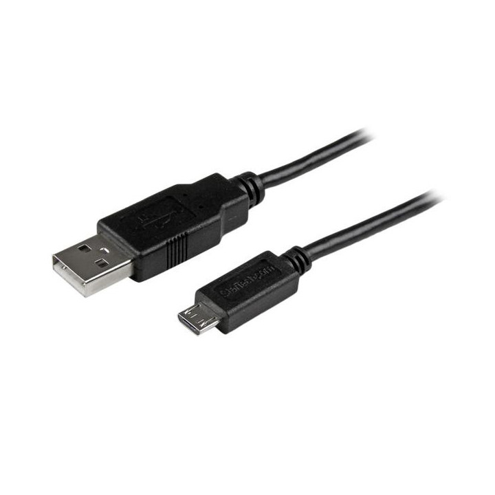 StarTech.com Câble de charge / synchronisation mobile USB A vers Micro B slim de 15 cm pour smartphone et tablette - M/M - Noi