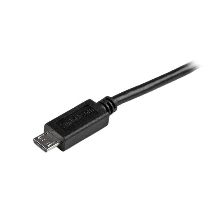 StarTech.com Câble de charge / synchronisation mobile USB A vers Micro B slim de 15 cm pour smartphone et tablette - M/M - Noi