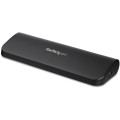 StarTech.com Station d'Accueil pour Ordinateur Portable USB 3.0 à Double Écran avec HDMI/DVI/VGA, Hub USB-A 3x, GbE, Audio, D