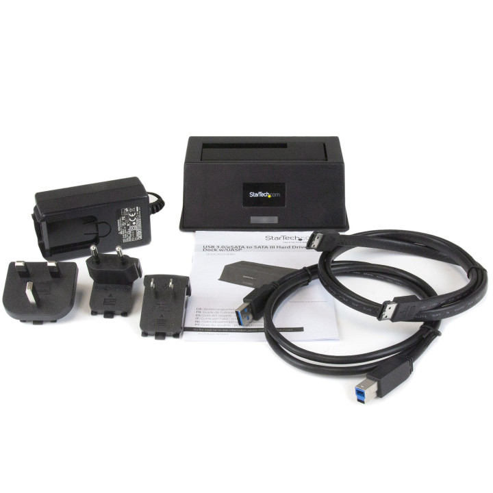 StarTech.com Station d'Accueil pour Disque Dur à Baie Unique USB 3.0 - eSATA vers SATA, Dock pour Disque Dur USB 3.0 (5 Gbps),