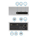 StarTech.com Station d'accueil USB 3.0 double affichage HDMI et DVI pour ordinateur portable - 4K