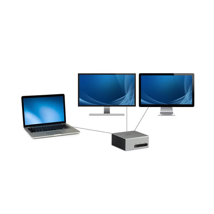 StarTech.com Station d'accueil USB 3.0 double affichage HDMI et DVI pour ordinateur portable - 4K