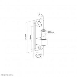 Neomounts AWL75-450WH Adaptateur mural pour support d'écran