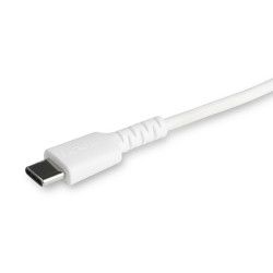 StarTech.com Câble USB-C vers Lightning Blanc Robuste 2m - Câble de Charge/Synchronistation USB Type C vers Lightning Fibre A