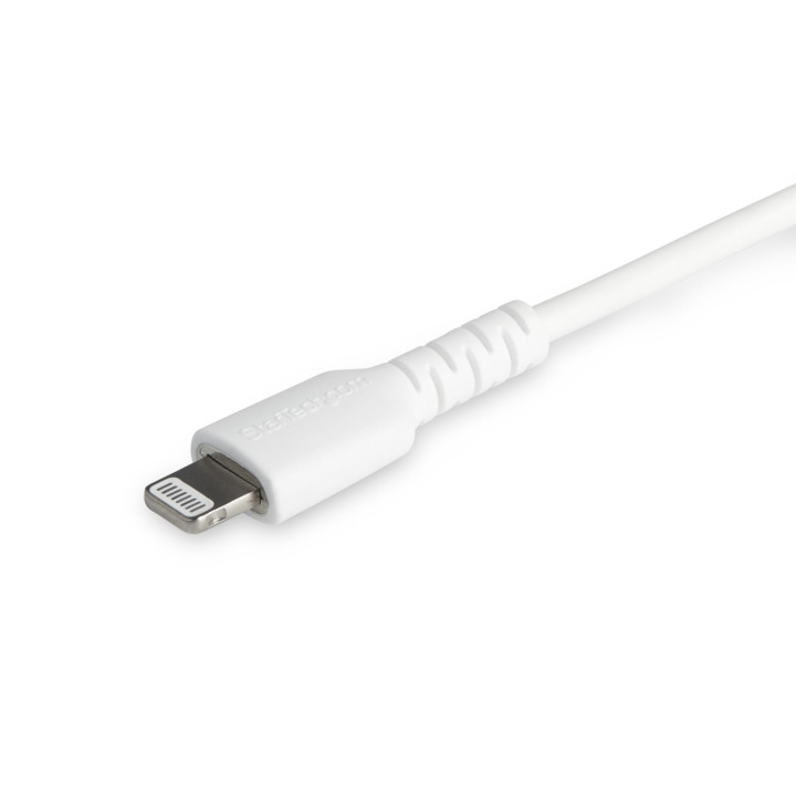 StarTech.com Câble USB-C vers Lightning Blanc Robuste 2m - Câble de Charge/Synchronistation USB Type C vers Lightning Fibre A