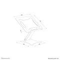 Neomounts DS20-740BL1 Support pour ordinateur portable 11-15" - ajustement en hauteur - pliable - compact - universel