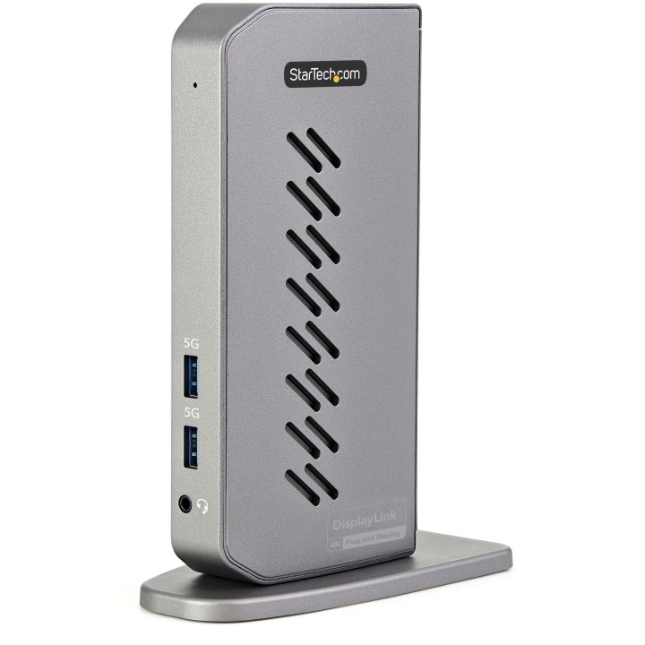 StarTech.com Dock USB-C USB-A - Station d'Accueil USB 3.0 Hybride Universelle pour PC Portable USB-C ou USB-A - Double Écran 4