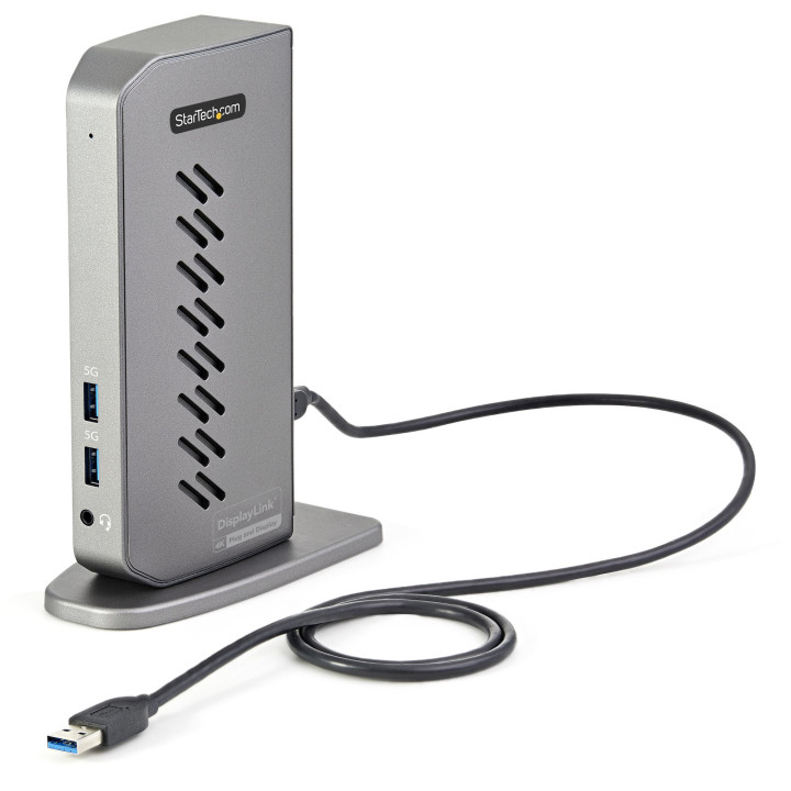 StarTech.com Dock USB-C USB-A - Station d'Accueil USB 3.0 Hybride Universelle pour PC Portable USB-C ou USB-A - Double Écran 4