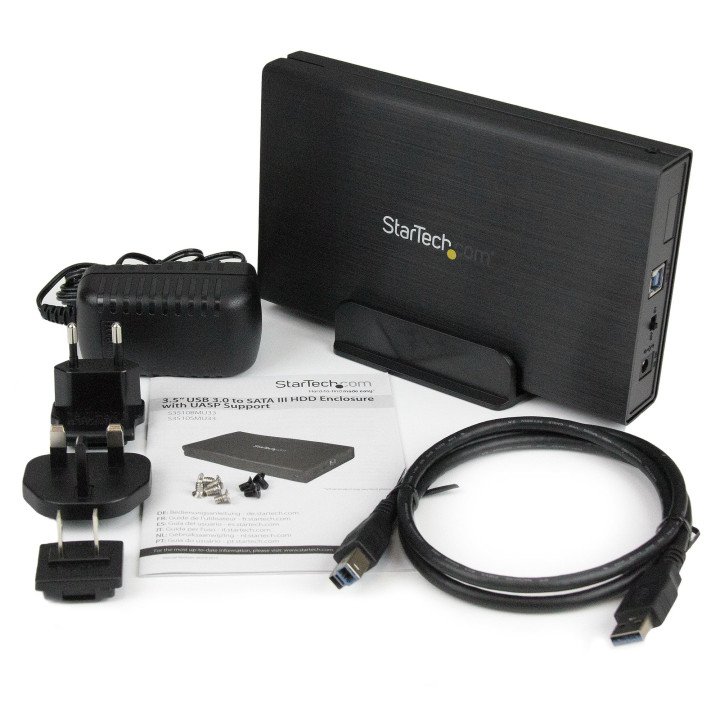StarTech.com Boîtier Externe pour Disque Dur 3.5" SATA III sur port USB 3.0 avec Support UASP - Noir
