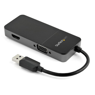StarTech.com Adaptateur USB 3.0 vers HDMI VGA 1080p - Adaptateur Convertisseur d'Écran Multiport Double Écran/Multi-Écran 4K