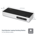 StarTech.com Station d'Accueil USB 3.0 à Double Écran - Dock Universel Type-A pour PC/Ordinateur Portable avec HDMI et DVI/VG