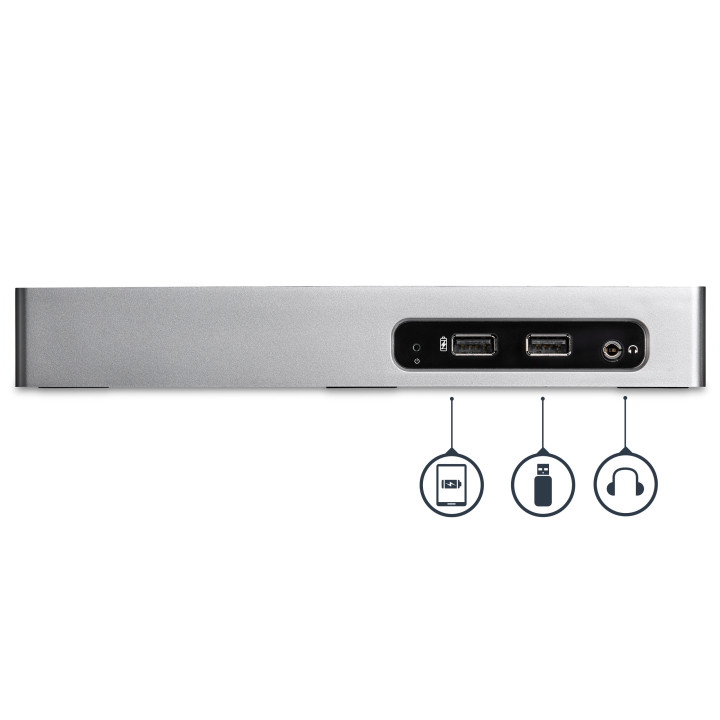 StarTech.com Station d'Accueil USB 3.0 à Double Écran - Dock Universel Type-A pour PC/Ordinateur Portable avec HDMI et DVI/VG