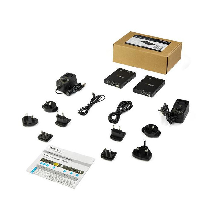 StarTech.com Adaptateur HDMI sur Ethernet - Prolongateur vidéo HDMI 4K 60 Hz vers câble Cat6