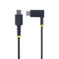 StarTech.com Câble de Charge Rapide USB-C de 15cm, Robuste, Spiralé, Charge et Synchronisation, 3A, USB 2.0, Gaine TPE et Fib