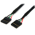 StarTech.com Connecteur USB Interne Carte Mère 5 Broches - Câble VDG Carte Mère 5 pin - Connecteur USB 2.0 Interne - Câble 